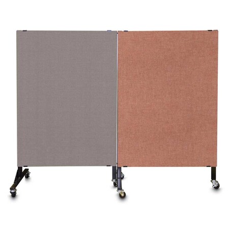 United Visual Products Enclosed Corkboard, 1 Door, 72"x48", 4" Fra UV3426-GOLD-FORBO